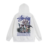 Stussy Hoodie Zip Cardigan Hooded Sweater