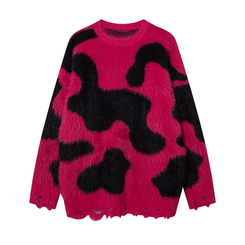 Women Sweater Jacquard Soft Knitted Idle Style