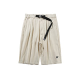 Unisex Shorts Thin Workwear Cropped Pants Loose Casual