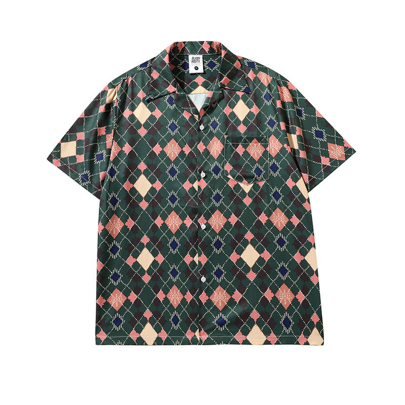 Short Sleeve Shirt Idle Style Versatile Beach Shirt