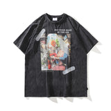 Men's T-Shirt Printed Short-Sleeved T-shirt Men's and Women's Loose