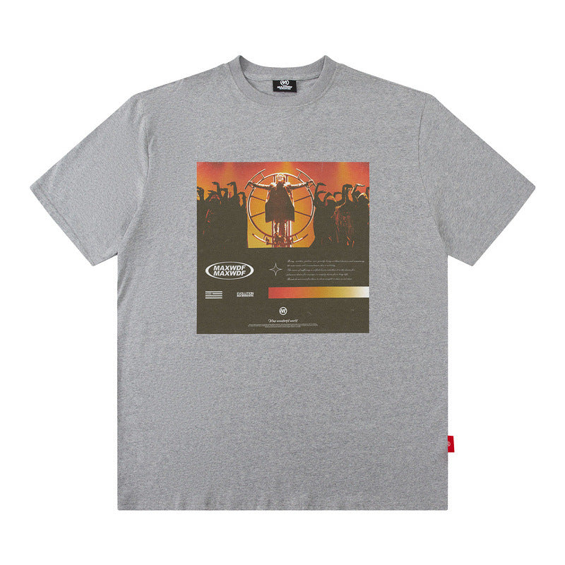 Men T-Shirt Punk Print Idle Style