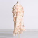 Bohemian Dress Vintage Girly Style Petals Dress