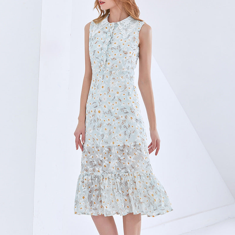 Bohemian Dress Elegant Lady Embroidery Floral Dress