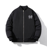 Mens Vintage Jackets Padded Jacket Embroidered Baseball Jacket Padded Jacket