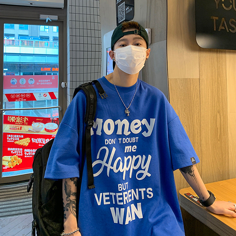 Men T Shirt All-Match Loose Summer