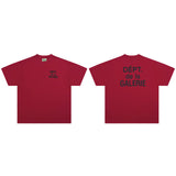 Gallery Dept T-Shirt Alphabet Slogan Short Sleeve T-Shirt