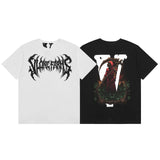 Vlone T Shirt Spring Summer Crew Neck Pullover Short Sleeve