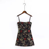 Women Dresses Jacquard Suspender Skirt