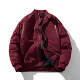 Men Vintage Jackets Autumn and Winter Padded Cotton Thickened Semi-turtleneck Jacket Cotton Jacket