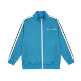 Palm Angle Sweatshirt Palm Angels Black and White Striped Stand Collar Jacket Men and Women Loose Sports