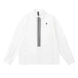 Men Long Sleeved T Shirt Vibe Heterochrosis Top Fly Long Sleeve Shirt Men's Spring and Autumn Leisure Loose