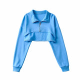 Women Hoodie Solid Color Loose Slimming