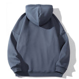 Men Fleece Lined Hoodie Hooded Sweater Men's Winter Clothes Loose Thick Warm Pullover