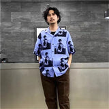 GUILTYPARTIES TIGER Shirts Jazz Yosuke short-sleeved shirt