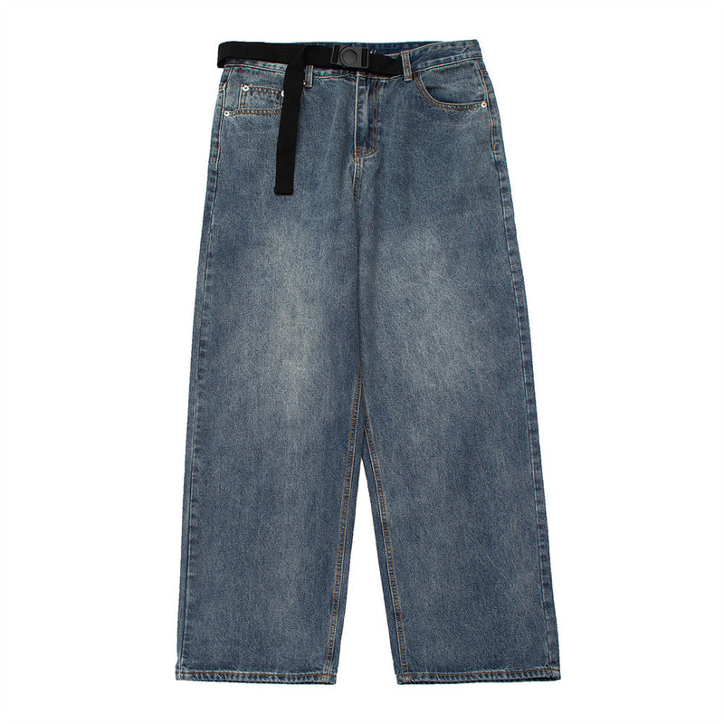 Men Jeans Old Fashion Loose Casual