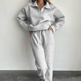 Women Co-Ords Knitted plus Fluff Autumn and Winter Sports Style