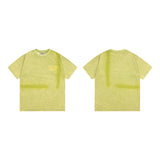 Gallery Dept T-Shirt Ink-splashing Tie-dye Alphabet Short Sleeve T-Shirt