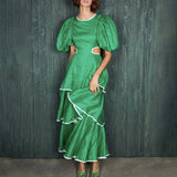 Bohemian Dress Fresh Green Cake