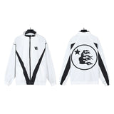 Hellstar Jackets & Sweatpants Flight Jacket Windbreaker Jacket Zip Sports Casual Trousers