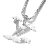 Jewelry Light Luxury English Alphabet Pendant Premium Sense Diamond Lightning Word Up St. Valentine's