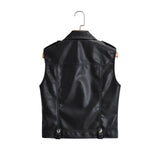 Women Vest Leather Waistcoat Belt