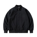 Mens Vintage Jackets Vintage Jacket Loose Locomotive Lapel Baseball Uniform