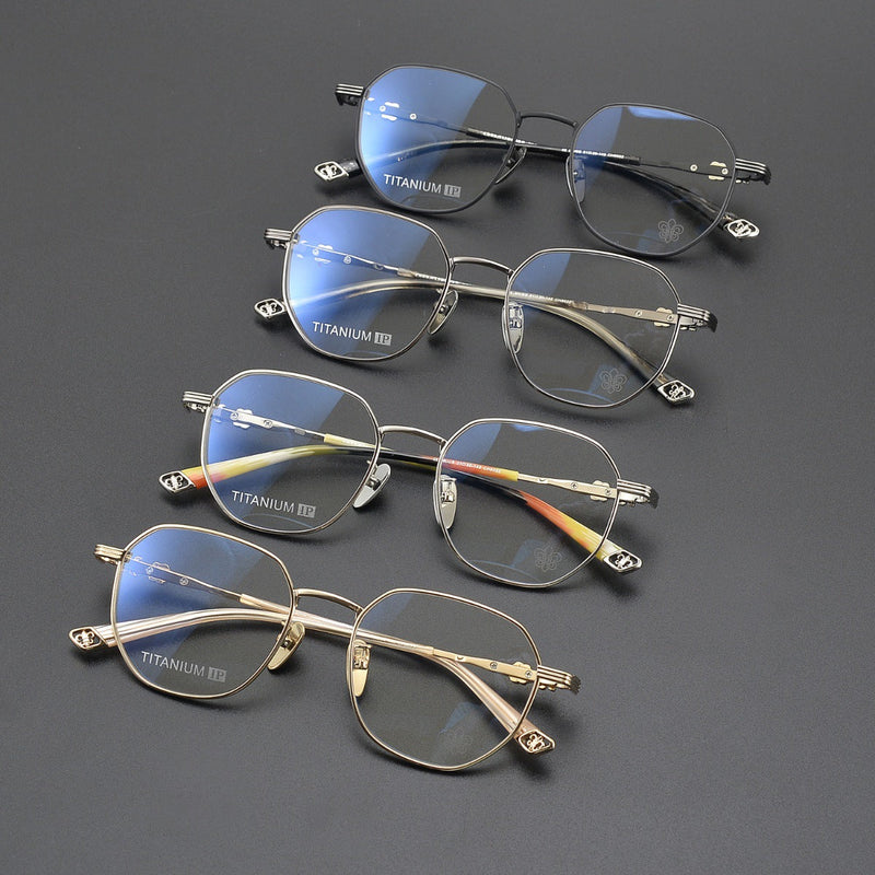 CHH Chrome Hearts Glasses Ultra Light Pure Titanium Small Frame Vintage Glasses Frame