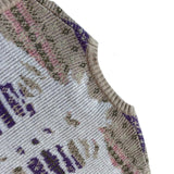 Kapital T Shirt Hitian Hehong Bone Skeleton Ethnic Retro Flower Stripe Knitted round Neck Vest