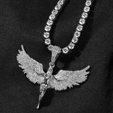 Jewelry Angel Wings with DiamondsNecklaces Crosses Spectrum Necklaces Angel Pieces