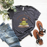 Retro Howdy Reader Frog Shirts Country Bookish Shirt