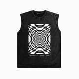 Purple Brand Distressed Tank T Shirts Distressed Sleeveless T-shirt Vest