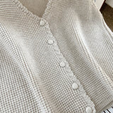 Women Vest Knitted Vest Cardigan Women's Loose