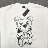 Drew House Sweatshirts Unisex Cartoon Bear Pattern Crew Neck Sweatshirts