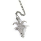 Jewelry Copper Zircon Goat Animal Men's Pendant Fashion Animal St. Valentine's Spectrum