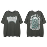 Men T-Shirt Butterfly Graffiti Printing