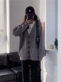 Women Knitted Cardigan Thermal Sweater