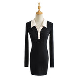 Women Dresses Slim Knit Dress