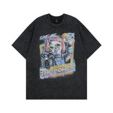 Men T-Shirt Cartoon Print Vintage