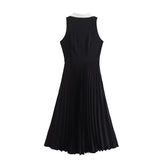 Women Dresses Elegant Pleated Dress