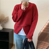 Women Knitted Cardigan Knitted Loose Niche Sweater