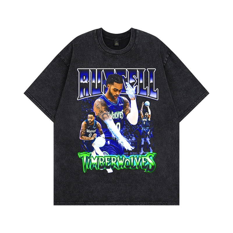 Men T-Shirt NBA Star Character Print