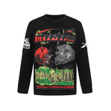 Hellstar long-sleeve T-shirt graffiti portrait print loose version casual long sleeve