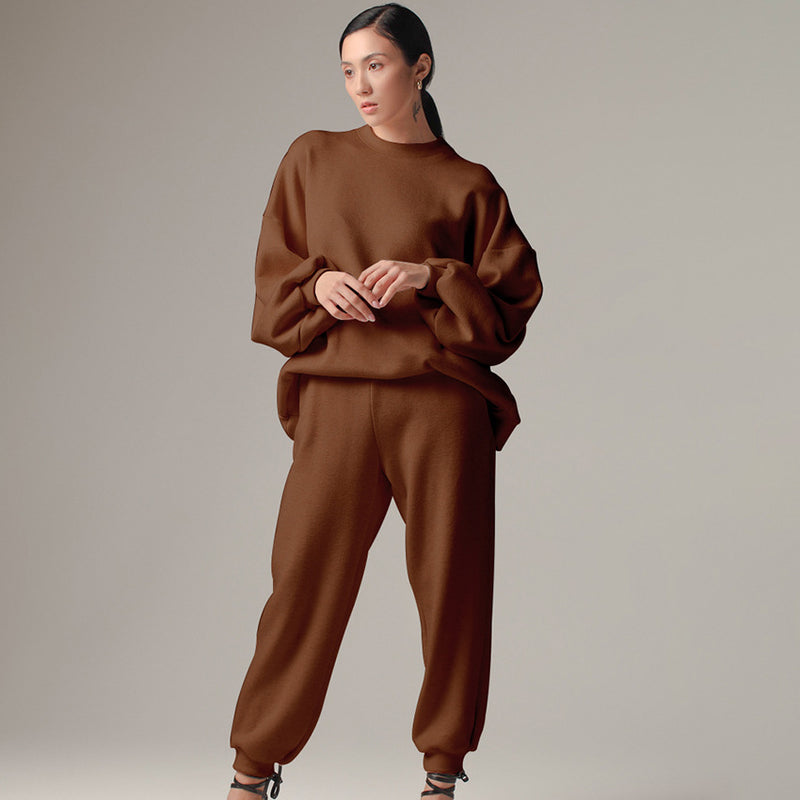 Women Co-Ords Autumn and Winter Leisure Sports Sweater Trousers Suit