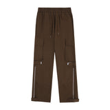 Men Jeans Loose Zip Slit