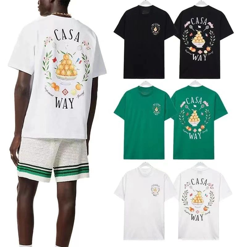 Cotton Fashion T Shirt Double-sided Print Tops Breathable M