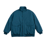 Unisex Coat Vintage Stand-up Collar Cotton-Padded Coat Winter