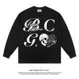 Unisex Long Sleeve Shirt T-Shirt Cotton Crew Neck