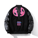 Men Vintage Jackets Jacket Padded Baseball Jacket Women's Contrasting Cotton Jacket
