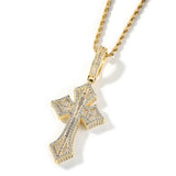 Jewelry Zircon Cross Pendant HIPHOP Rap Necklaces Crosses St. Valentine's Spectrum Royalty
